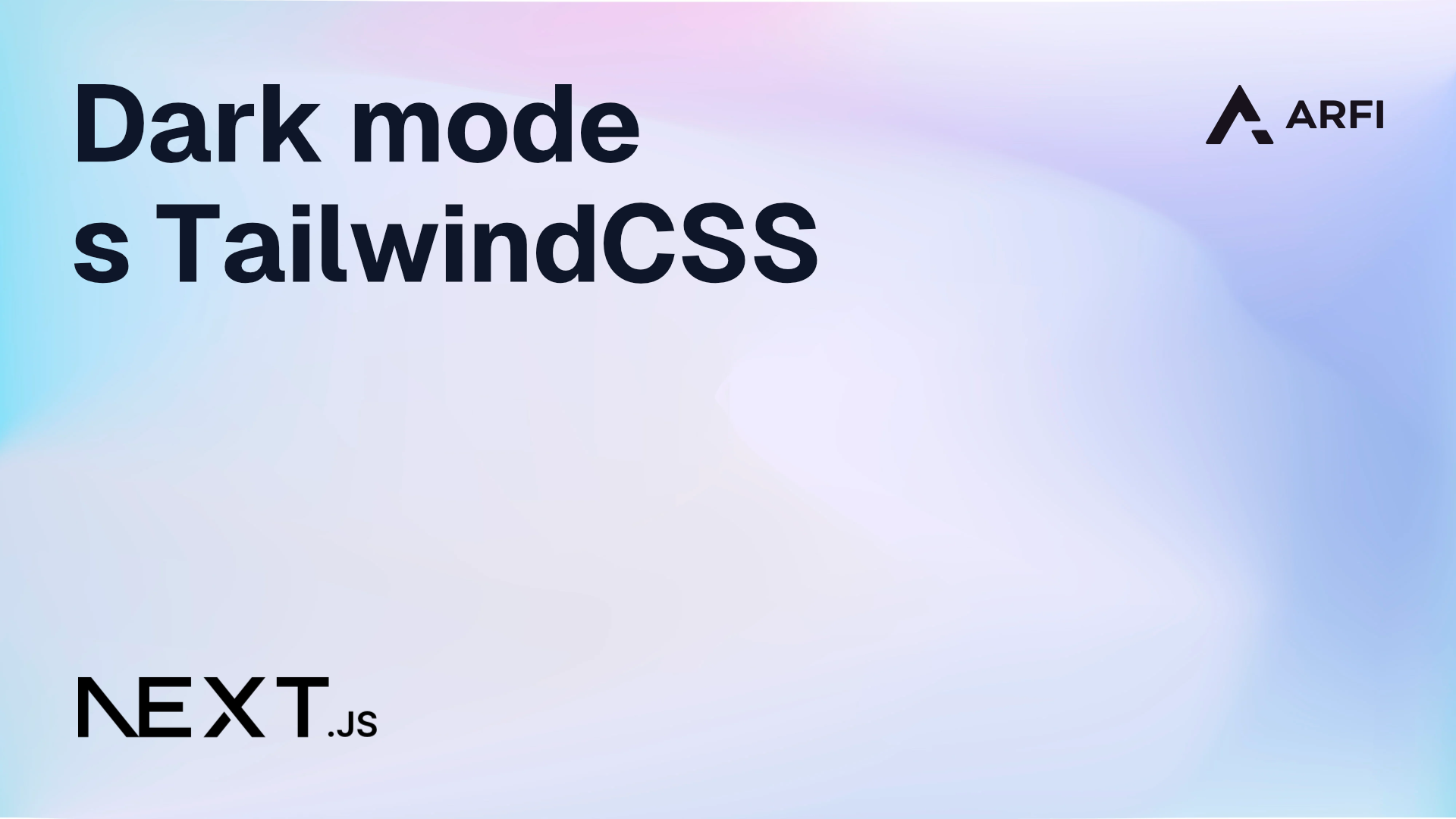 Dark mode s TailwindCSS